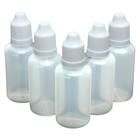- New 5-100ml Empty Plastic Squeezable Dropper Bottles Eye Liquid Container with Screw Cap ,1X/5X