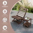 thumbnail image 2 of Hidpriva Portable All-Weather Resistant Xavier-Chairs Set of 2 HDPE Plastic Folding Adirondack Chair for Outdoor Fire-Pit Patio Lawn Beach Poolside,BrownWood, 2 of 6