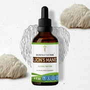 Secrets Of The Tribe Lion's Mane Tincture Dietary Supplement, Natural Herbal Extract for Cognitive Support, Lion's Mane (Hericium erinaceus) Dried Mushroom, Alcohol Extract, Drops 4 oz