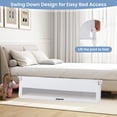 thumbnail image 3 of INFANS Bed Rail for Toddlers, 59" Foldable Safety Baby Bed Rail Fit for Kids Twin, Extra Long Swing Down Bed Guardrail for Convertible Queen, Full, King Mattress Side Guard, 3 of 5