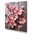 thumbnail image 2 of Designart "Pink Cherry Blossom Garden Nature's Jewel III" Landscapes Canvas Wall Art - Traditional Pink Tree Cherry Blossom Living Room Canvas Art, 2 of 6