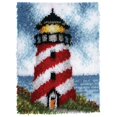 thumbnail image 4 of (2 pack) WonderArt® 15" x 20" Latch Hook Kit, Sailors Beacon, Acrylic Yarn Cotton Canvas, 4 of 9