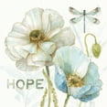 thumbnail image 3 of Gango Home Decor Contemporary My Greenhouse Flowers Faith, Hope, & Love by Lisa Audit (Ready to Hang); Three 12x12in Gold Trim Framed Prints, 3 of 6