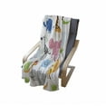 thumbnail image 4 of Animal Soft Flannel Fleece Throw Blanket, Giraffe Zebra Turtle Kids Nursery Baby Themed Cartoon Comic Print, Cozy Plush for Indoor and Outdoor Use, 70" x 90", Multicolor, by Ambesonne, 4 of 6