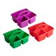 thumbnail image 1 of 3 Piezas Organizador de Almacenamiento de Artesanía Cesta Clasificación de Contenedores Apilable con Asa Compartimento de Escritorio para Manualidades Sala de Estar rojo verde violeta Soledad Cesta de almacenamiento, 1 of 9