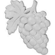 Ekena Millwork 2 3/4"W x 4 1/8"H x 3/8"P Grape Center Onlay
