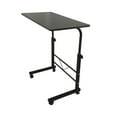 thumbnail image 5 of Hassch Small Laptop Table with 4 Wheels and Adjustable Height, Rolling Computer Desk Study Writing Workstation for Home Office, Black, 5 of 7