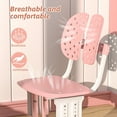 thumbnail image 3 of Trendix Desk Chair Set with Dual Partition Book Stand, Backpack Hook, Cup Holder 2Pcs/Set Kids Desk Chair Set, Liftable School Leaning Table Chair Set with Drawer (Pink1), 3 of 7
