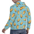 thumbnail image 6 of Rateoe Lemon Ice Cream Pattern Mens Hoodie, Pullover Hooded Sweatshirt, Kangaroo Pocket Hoodie Ideal for Daily Wear, Travel and Home-Medium, 6 of 7