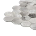 thumbnail image 3 of The Tile Life Eterna Hex 4" x 4" Hermes Glass Mosaic Tile Sample, 1 Piece, 3 of 7