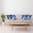 thumbnail image 4 of Ambesonne Christmas Throw Pillow Cover 4 Pack, Snowman Magic Wand, 16", Navy Blue Red White, 4 of 7