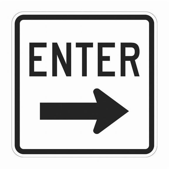 Lyle Enter Sign For Parking Lots,18" x 18" T1-1888-EG_18x18