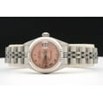 thumbnail image 3 of Pre-Owned Ladies Rolex Stainless Steel Datejust 69174 Watch with Pink Salmon Roman Dial, 3 of 8