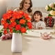 thumbnail image 5 of Ramo artificial de flores de clavel del Día de la Madre, gran paquete de 24 cabezas Naranja, 5 of 6