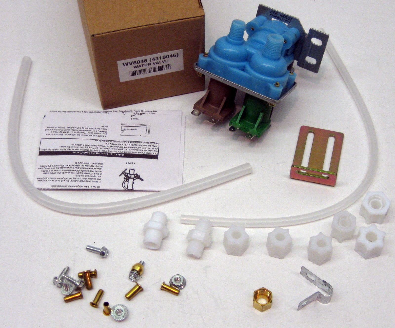 Icemaker Water Dual Valve for Whirlpool Part # 4318046 ER4318046