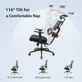 thumbnail image 3 of NEWTRAL High Back Ergonomic Office Mesh Desk Chair with Armrest & Tiltable Lumbar Support, 300lb Loading Capacity, Black, 3 of 9