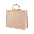 thumbnail image 1 of Compras Portátil Bolsa De Compras De Yute Bolsa De Asas Impermeable Para Compras Invitado De Boda Yuarrent HA043150-01, 1 of 6