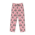 thumbnail image 2 of Vsdgher Valentine'S Day Panda Print Mens Pajama Pants Sleep & Lounge Pants, PJ Bottoms With elastic waistb and Pockets, 2 of 5
