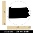 thumbnail image 2 of Pennsylvania State Silhouette Self-Inking Rubber Stamp Ink Stamper - Sky Blue Ink - Mini 1/2 Inch, 2 of 7