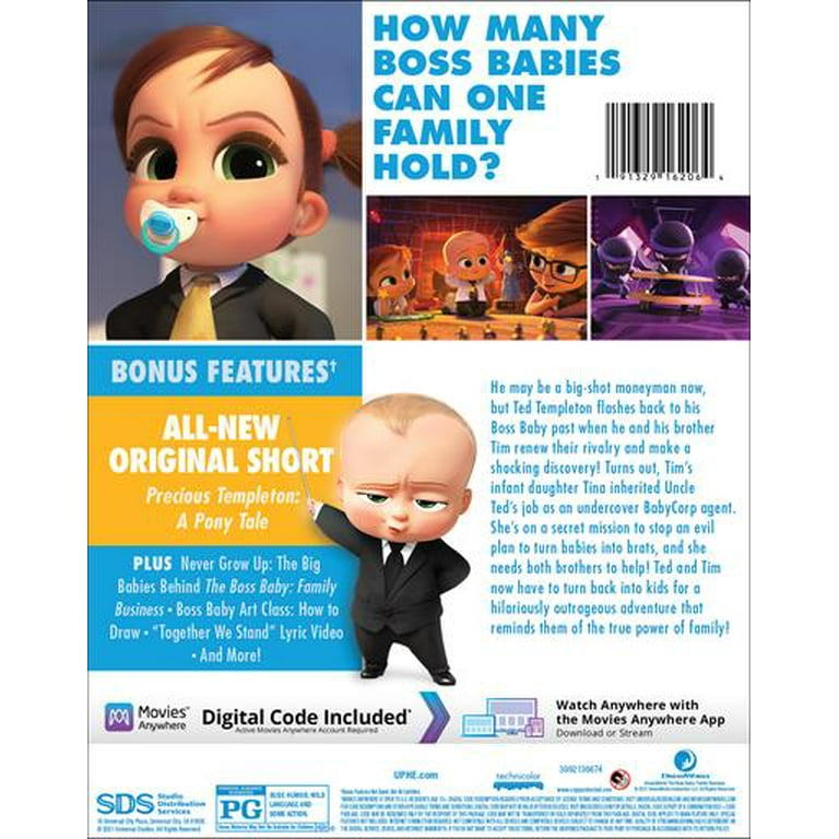 The Boss Baby: Family Business (Blu-Ray + DVD + Digital Copy)