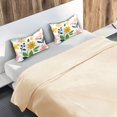 thumbnail image 5 of Yayeee Pillowcase Queen Size Set of 2 Satin Wrinkle Resistant Pillow Case, Retro Yellow Floral, 5 of 7