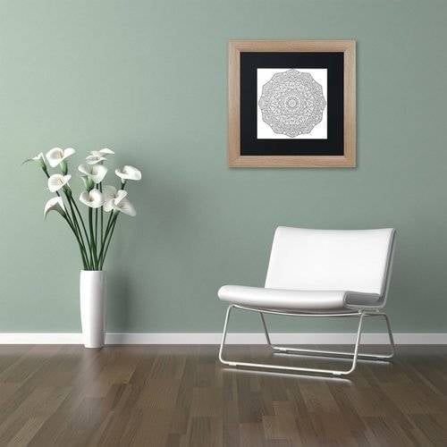 Trademark Fine Art "Mixed Coloring Book 25" Canvas Art by Kathy G. Ahrens, Black Matte, Birch Frame