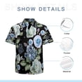 thumbnail image 7 of High Quality Hawaiian Shirts for Men Short Sleeve Aloha Beach Shirt Floral Summer Casual Button Down Shirts Blouses SVE5T2, 7 of 7