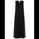 thumbnail image 3 of Vestido Informal de Mujer, Sin Mangas, Cuello Redondo, Color Liso, con Costuras de Encaje y Abertura, Medio. Negro M, 3 of 8