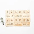 thumbnail image 5 of Newborn Baby Birth Day Week Month Year Wooden Commemorative Card Photograph Prop Safe for Baby, The Most Complete Set for Pregnancy, Infant and Toddler Years,Rustic Baby Nursery Decor, 5 of 8