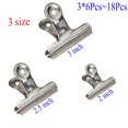 thumbnail image 3 of Chip Clips Jxystore de acero inoxidable, 18 paquetes, 3 tamaños, 3 of 6