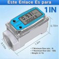 thumbnail image 4 of Digital Turbine Water Flow Meter Digital Lcd Display With Npt Counter And Fnpt Thread Oil Fuel Flow, 4 of 5