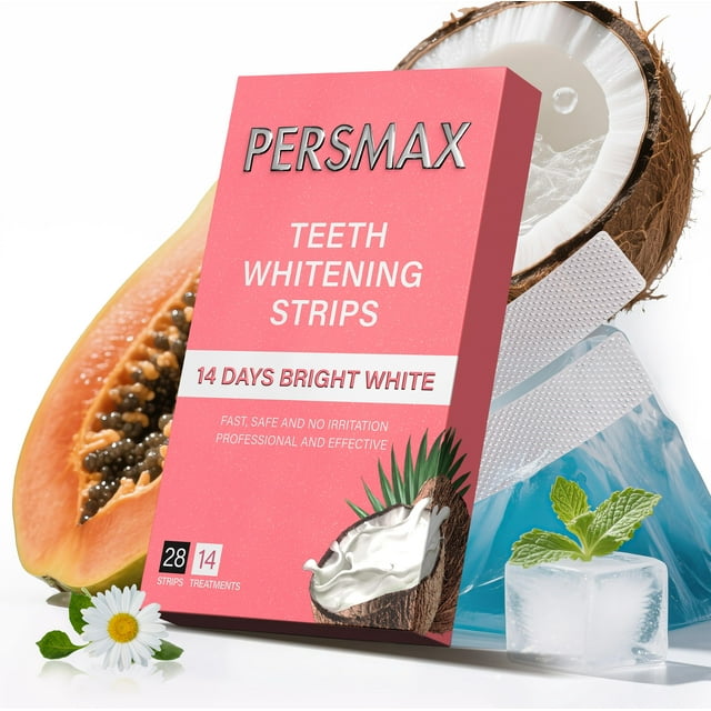 Tiras blanqueadoras de dientes PERSMAX Enamel Safe 14 tratamientos