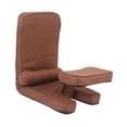 thumbnail image 4 of Lipstore 15 Position Adjustable Floor Chair Comfortable for Playing Games Home Office Deep Brown, 4 of 8