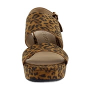 Aerosoles Camera Women's Heels Leopard Fab Suede Size 6.5 M