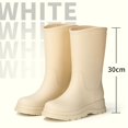 thumbnail image 2 of AUXDIQ Wellington Boots Women Mid-calf Wellies Waterproof Rain Boots Outdoor Garden Shoes, 2 of 6
