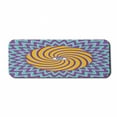 thumbnail image 1 of Vintage Computer Mouse Pad, Third Eye Inside Hypnotic Spiral Circles Trippy Lines Mystic Hippie Boho, Rectangle Non-Slip Rubber Mousepad Large, 31" x 12" Gaming Size, Multicolor, by Ambesonne, 1 of 2