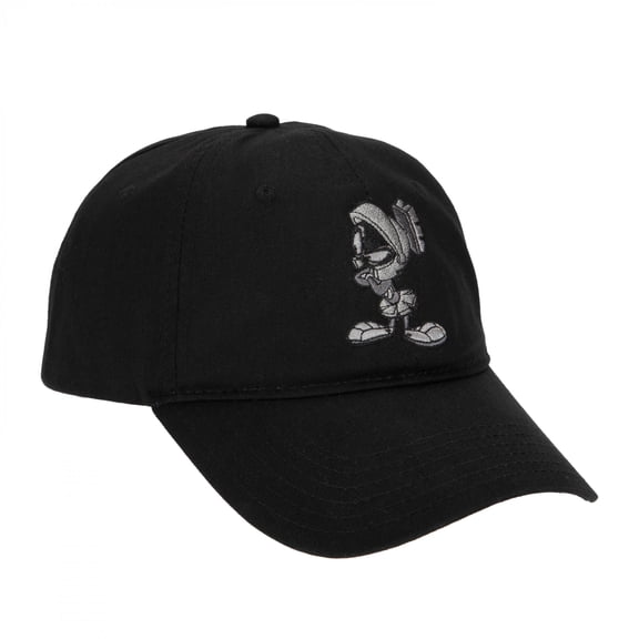Marvin the Martian Looney Tunes Men's Embroidered Snapback Hat Cap in Black