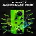 thumbnail image 2 of FLAMMA FC05 Mini Modulation Guitar Effects Pedal Chorus Flanger Tremolo Phaser Vibrato Rotary Liquid Autowah, 2 of 9