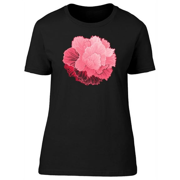 Pink Carnation Blossom T-Shirt Women -Image by Shutterstock, Female Large