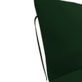 thumbnail image 4 of Jordan Manufacturing 76" x 23" Forest Green Solid Rectangular Outdoor Chaise Lounge Cushion with Ties, 4 of 9