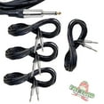 thumbnail image 2 of Guitar Cables (4 Pack) Instrument Cord by Fat Toad 24 AWG Patch Conductor for Electric or Acoustic Guitar, Bass, Amps, Keyboards & Pro-Audio DJ Recording Studio PA 20FT 1/4 Inch Straight-End Wires, 2 of 13