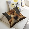 thumbnail image 5 of fox book forest Linen toss pillowcase decoration pillowcase gifting preferred 20x20 inch cushion cover 4 sets sofa pillowcase sofa bedroom living room car, 5 of 8