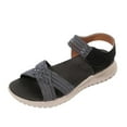 thumbnail image 3 of Qodauz Women's Comfortable Sandal Cushioned Walking Sandals Lightweight Hiking Sport Sandals 6.5, 3 of 10
