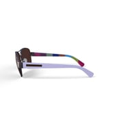 Hard Candy Womens Polarized Rxable Sunglasses, Hs03P, White, 59-13-136, with Case