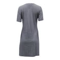 thumbnail image 2 of Pre-Owned Theory Striped T-Shirt Dress in Multicolor Cotton, 2 of 2