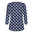 thumbnail image 2 of Jalioing 3/4 Length Sleeve Shirt for Women Fashion Print Button Tunic Tops Pleated Front Summer Trendy Blouses, 2 of 7