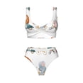 thumbnail image 4 of Rocae Animals in Transport for Bikini Set for Women Two Piece Sexy High Swimsuits Split Crossover Bikini XX-Large, 4 of 9
