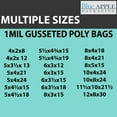 thumbnail image 4 of 1 Mil Expandable Gusseted Polypropylene Bags LDPE - 8"X4"X21" & (100 Bags), 4 of 7