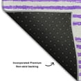 thumbnail image 3 of Addison Rugs Mayfield Washable Contemporary Art Deco Purple Rectangle Rug, 10' x 14', 3 of 6