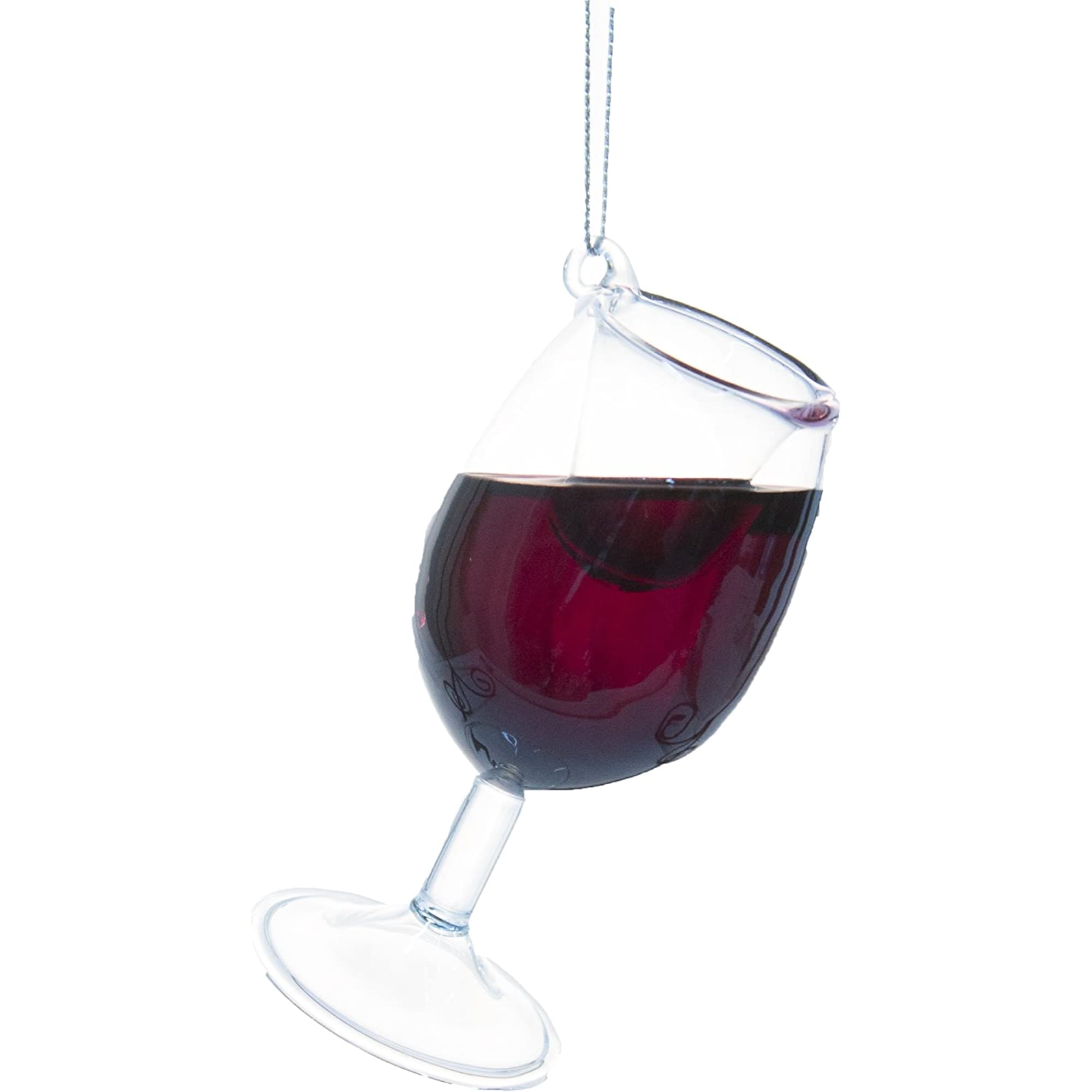 Ganz Merry Merlot Wine Glass Hanging Christmas Tree Ornament